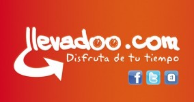 Diseño de flyer, pegatina y tarjeta de visita para @llevadoo