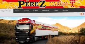 Diseño web Transportes Pérez Cargo